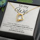 To my wife- forever love necklace