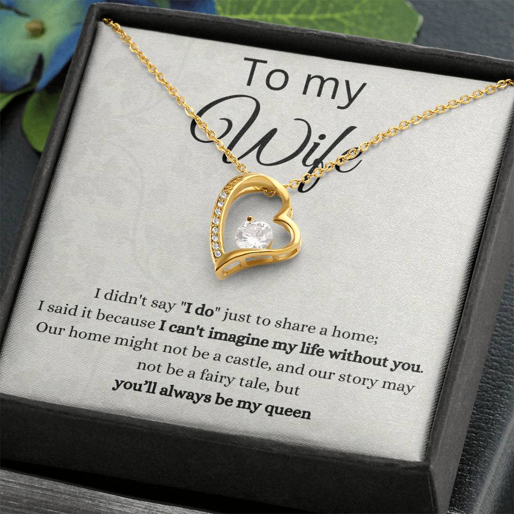 To my wife- forever love necklace